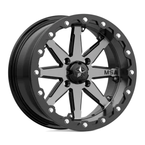 MSA Offroad Wheels – M21 LOK BEADLOCK – Gunmetal – 14″x7″ 0mm – All weather Wheels – M21-04737
